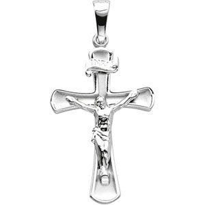 14K White Gold CROSS PENDANT