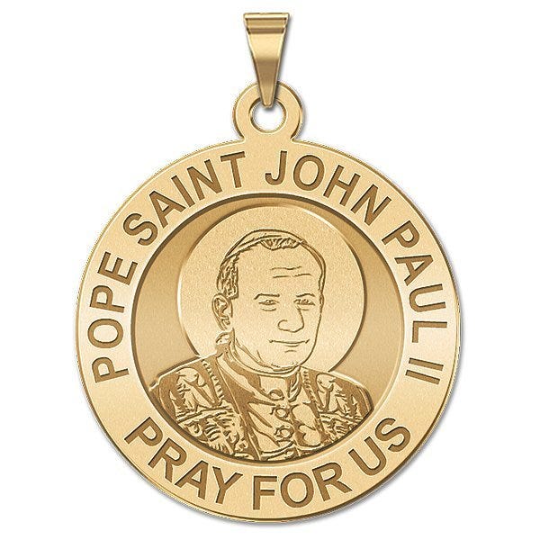 Pope Saint John Paul II (Younger Version) Religious Medal "EXCLUSIVE"