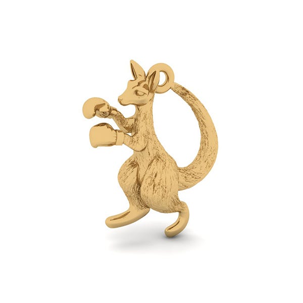 Boxing Kangaroo Charm