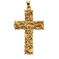 14K Yellow Gold CROSS PENDANT