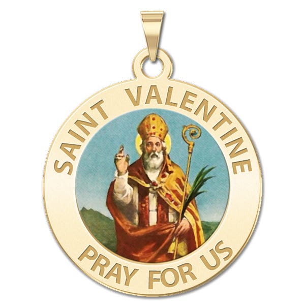 Saint Valentine Religious Medal