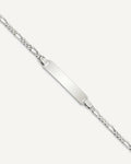 Custom Engraved Sterling Silver Children's Figaro Link ID Bracelet