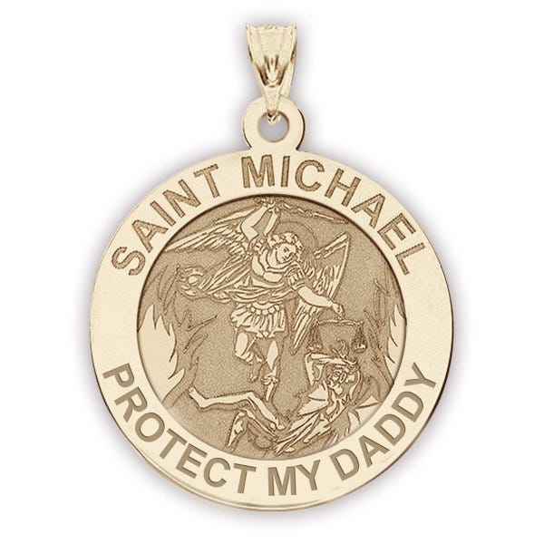 Saint Michael - Protect My Daddy - Religious Medal  "EXCLUSIVE"