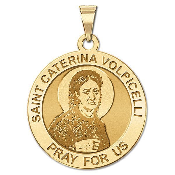 Saint Caterina Volpicelli Round Religious Medal - "EXCLUSIVE"