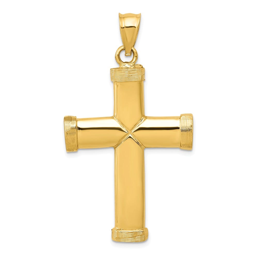 14k Polished Latin Cross Pendant