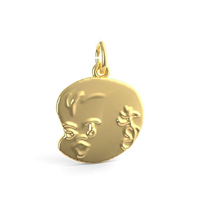 Baby Face Charm (Engravable)