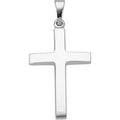 14K White Gold CROSS PENDANT