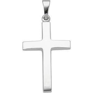 14K White Gold CROSS PENDANT
