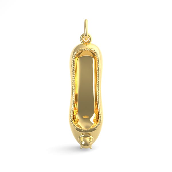 Ballet Slipper with Pearl Charm(8284)