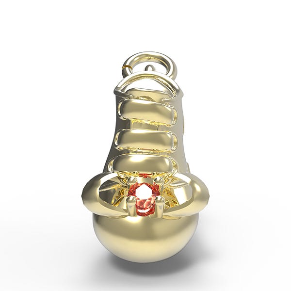 July Baby Bootie Charm
