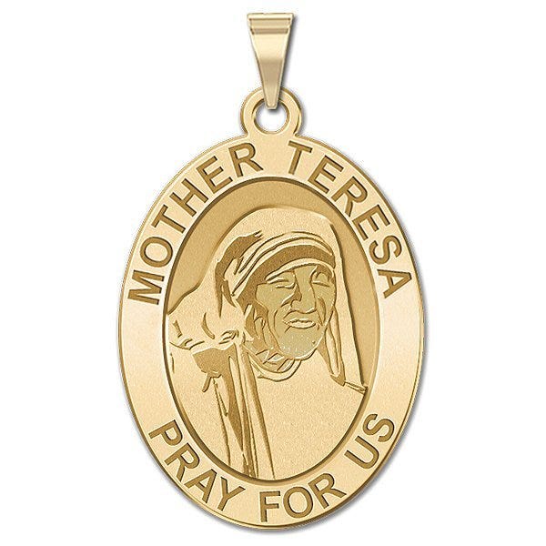 Mother Teresa - Oval Religious Medal