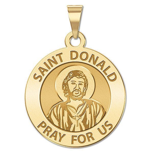 Saint Donald Round Religious Medal