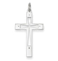Sterling Silver Laser Designed Cross Pendant