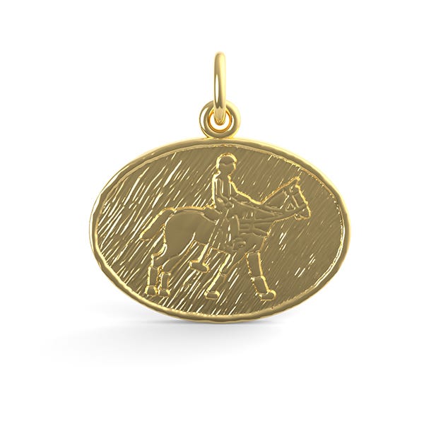Polo Oval Disc Charm