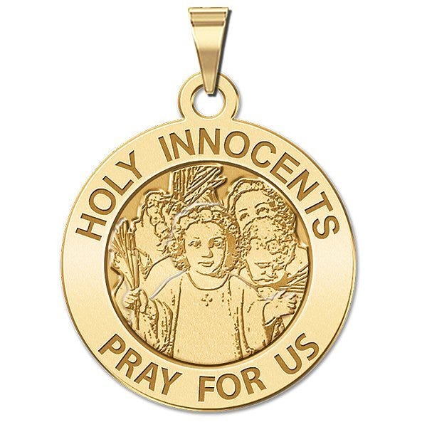 Holy Innocents Round Religious Medal