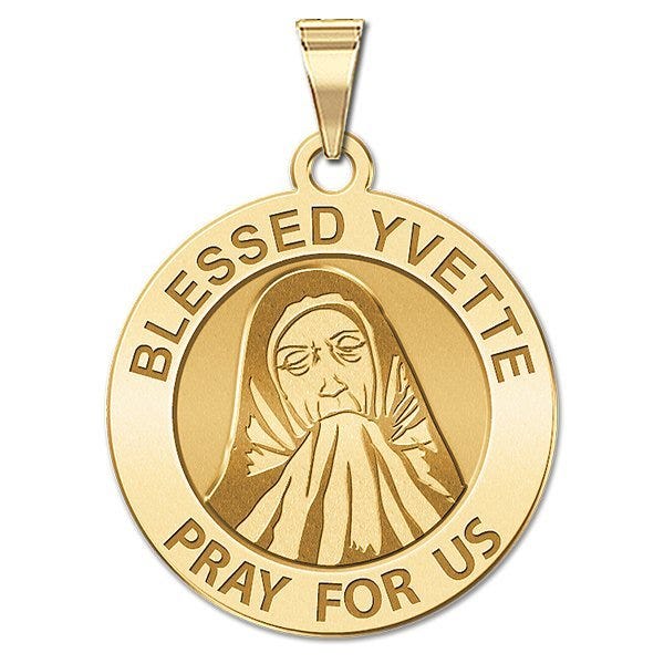 Blessed Yvette Round Religious Medal "EXCLUSIVE"