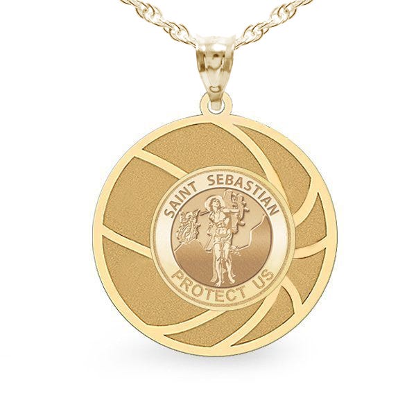 Exclusive Saint Sebastian Basketball Medal