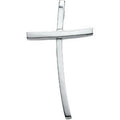 14K White Gold CROSS PENDANT