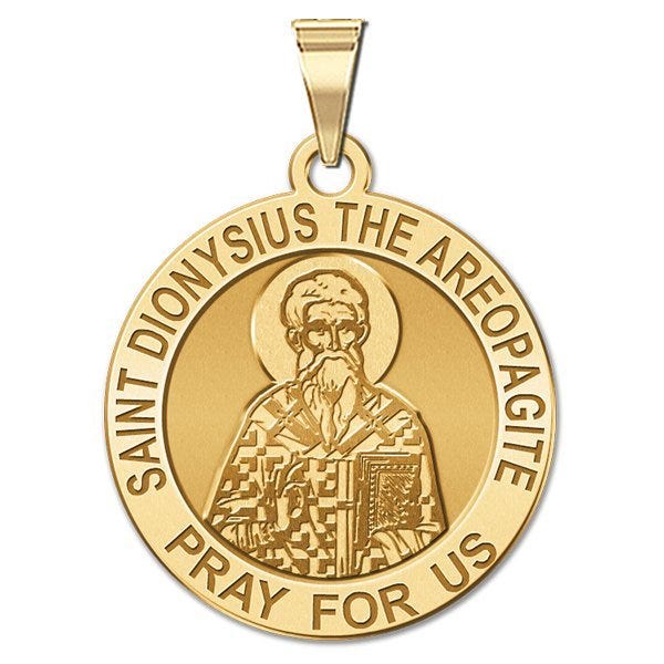 Saint Dionysius the Areopagite Round Religious Medal "EXCLUSIVE"