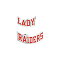Pair Of Texas Tech Color Enamel Lady Raiders Earrings