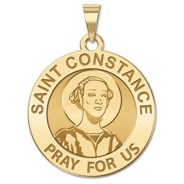 Saint Constance Round Religious Medal