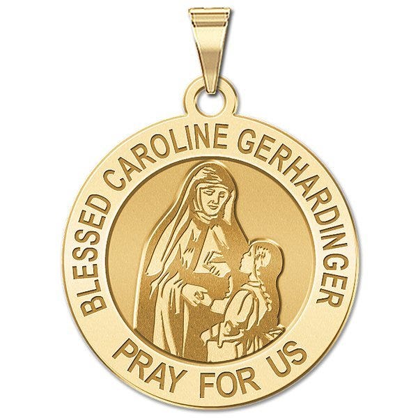 Blessed Caroline Gerhardinger Round Religious Medal