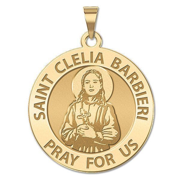 Saint Clelia Barbieri Round Religious Medal - "EXCLUSIVE"