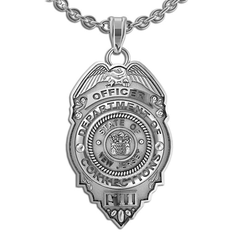 Personalized New Jersey  Correction's Officer Badge with Your Number