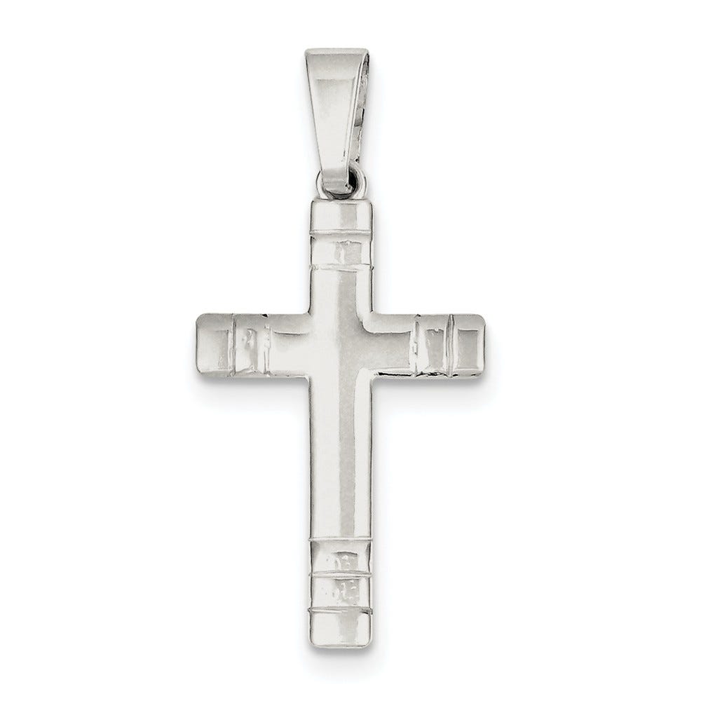 Sterling Silver Polished Cross Pendant