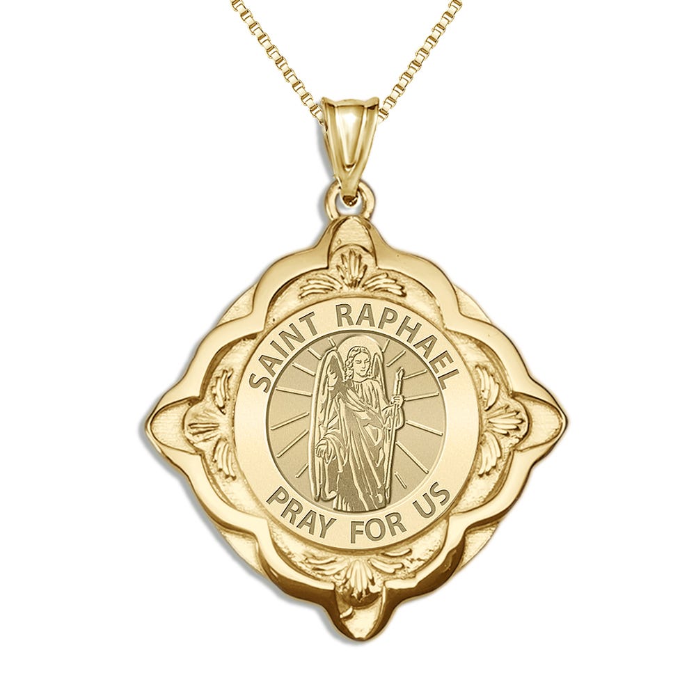 Saint Raphael Cathedral Round Religious Medal