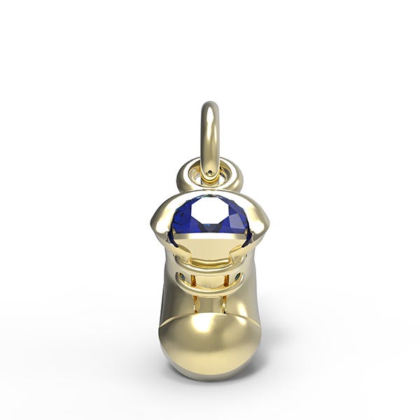 September Baby Shoe Charm