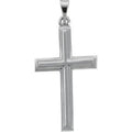 14K White Gold CROSS PENDANT