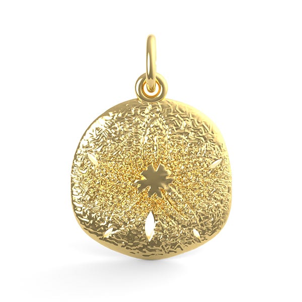 Keyhole Sand Dollar Charm