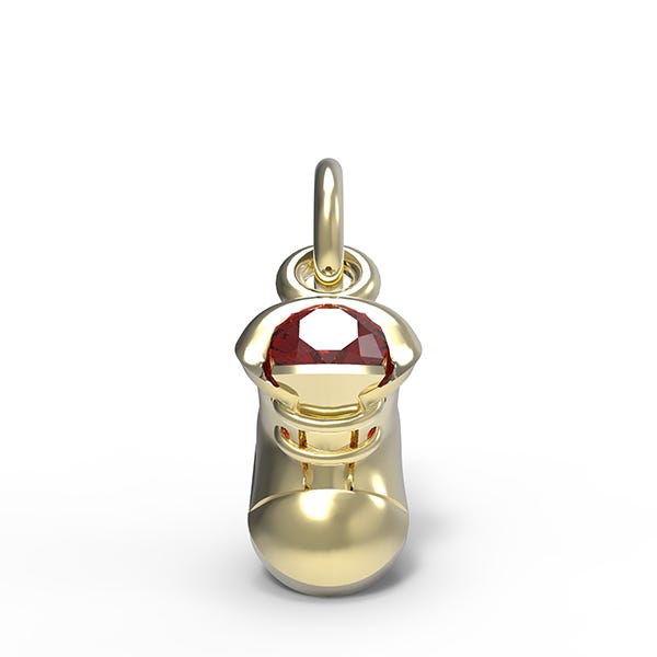 January Baby Shoe Charm