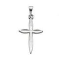 14K White Gold CROSS PENDANT