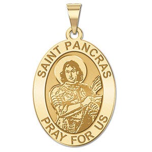 Saint Pancras OVAL Religious Medal  "EXCLUSIVE"