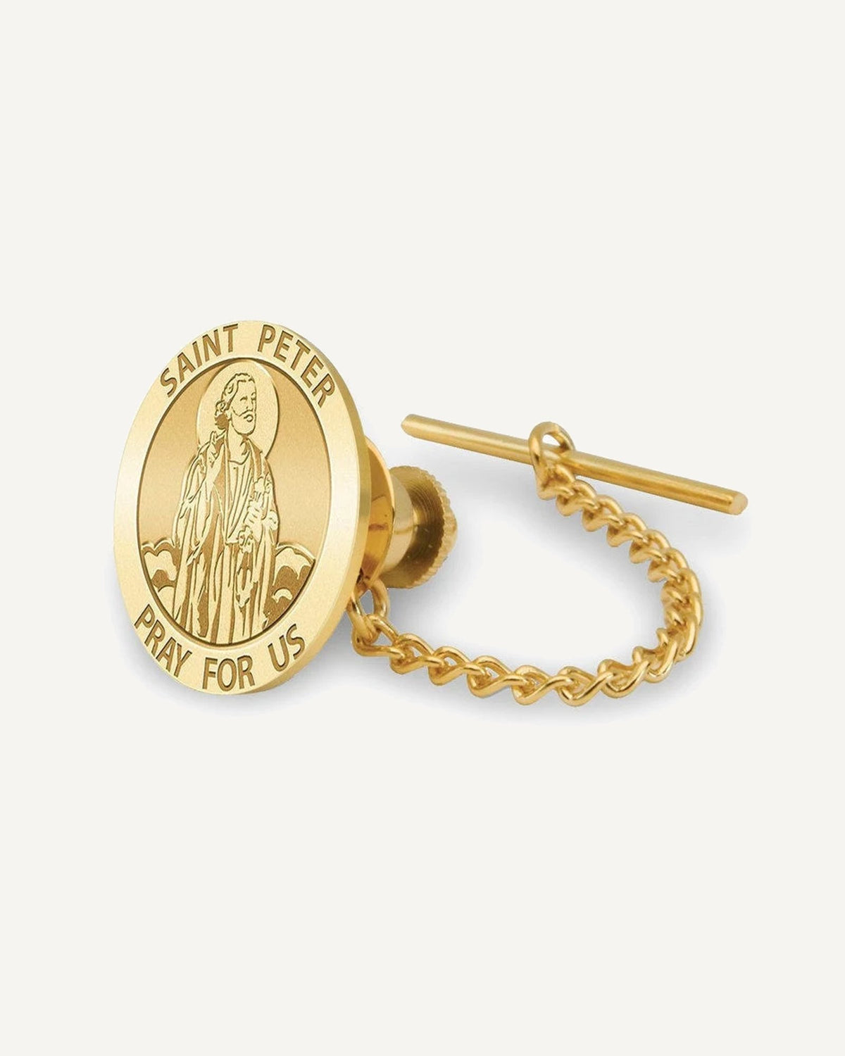 Saint Peter Religious Tie Tack