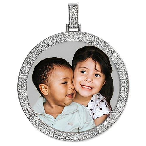 Double Diamond Round Pendant
