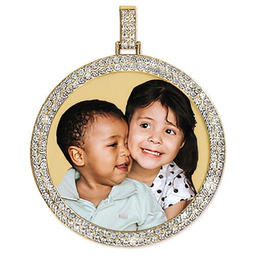Double Diamond Round Pendant