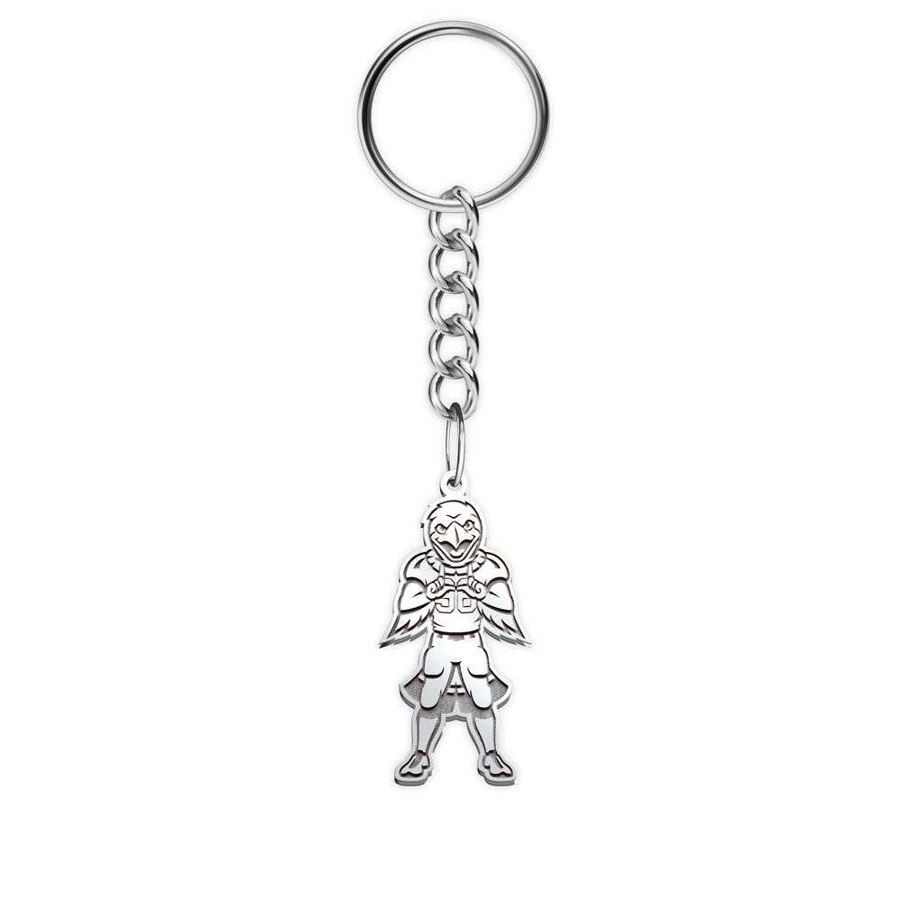 Swoop the Red-Tailed Hawk Keychain