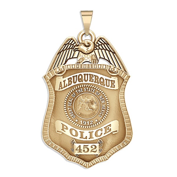 Personalized Albuquerque New Mexico Police Badge with Your Number