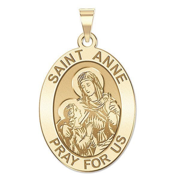 Saint Anne Oval Religious Medal