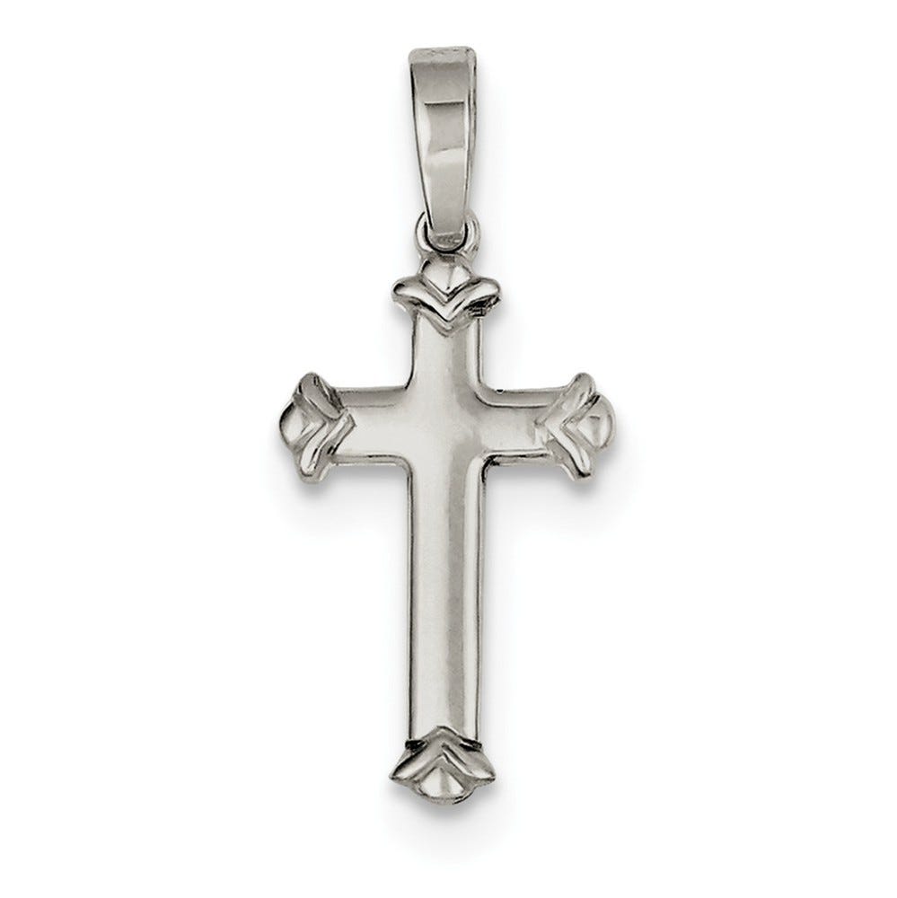 Sterling Silver Polished Cross Pendant