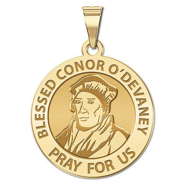 Blessed Conor O'Devaney Round Religious Medal