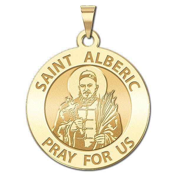 Saint Alberic Crescitelli Round Religious Medal "EXCLUSIVE"