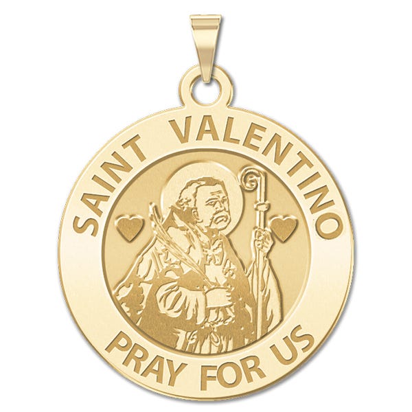 Saint Valentino Religious Medal