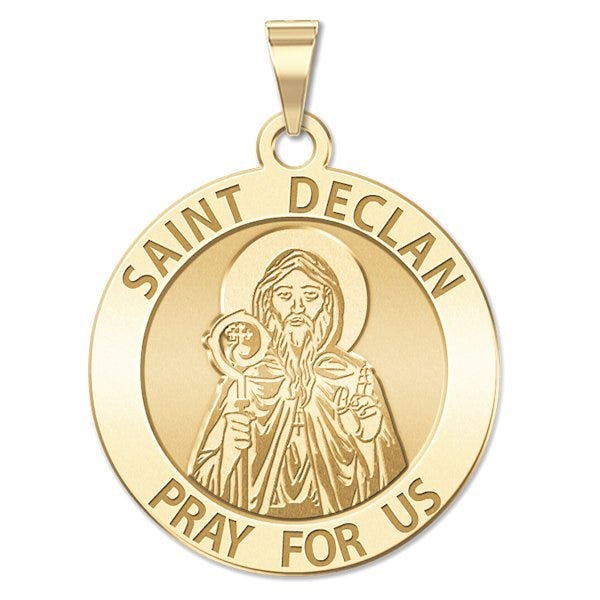 Saint Declan Religious Round Medal