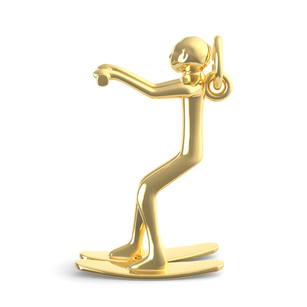 Water Skier Charm
