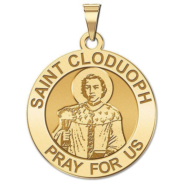 Saint Cloduoph Round Religious Medal - "EXCLUSIVE"