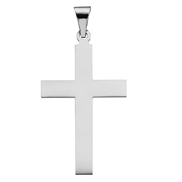 14K White Gold CROSS PENDANT
